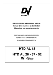 DV Systems HTD AL 26 Manuel D'instructions Et D'entretien