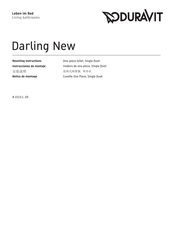 DURAVIT Darling New 2123 1 05 Série Notice De Montage
