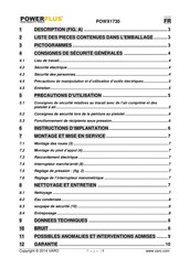 Powerplus POWX1730 Mode D'emploi