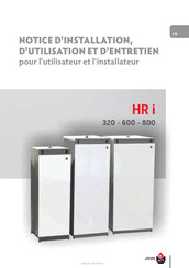 ACV HR i 800 Notice D'installation, D'utilisation Et D'entretien
