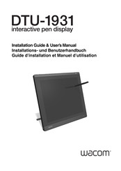 Wacom DTU-1931 Guide D'installation Et Manuel D'utilisation