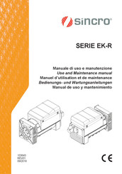 Sincro EK-R Série Manuel D'utilisation Et De Maintenance