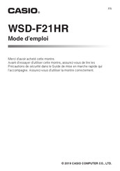 Casio WSD-F21HR Mode D'emploi