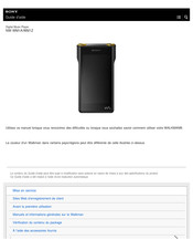 Sony Walkman NW-WM1A Mode D'emploi