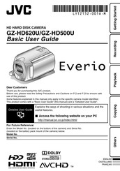 JVC Everio GZ-HD500U Guide De L'utilisateur
