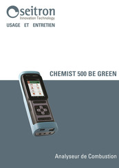 Seitron CHEMIST 500 BE GREEN Mode D'emploi