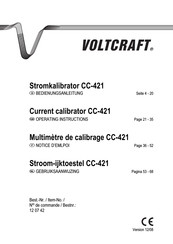 VOLTCRAFT CC-421 Notice D'emploi