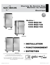 Alto-Shaam 1000-BQ2/96 Manuel D'installation, Fonctionnement, Entretien