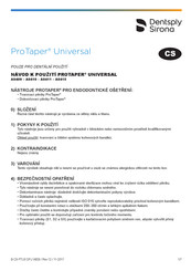 Dentsply Sirona ProTaper Universal A0415 Protocole D'utilisation