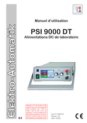 Elektro-Automatik PSI 9200-15 DT Manuel D'utilisation