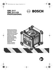 Bosch GML 24 V-CD PROFESSIONAL Manuel D'utilisation