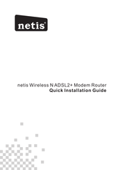 Netis N ADSL2+ Manuel D'utilisation