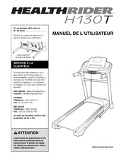 Healthrider H130T Manuel De L'utilisateur