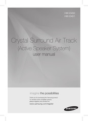Samsung Crystal Surround Air Track HW-D450 Manuel D'utilisation