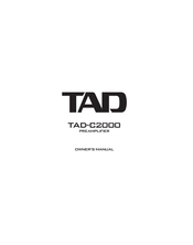 TAD TAD-C2000 Manuel Du Propriétaire