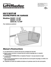 Chamberlain LiftMaster Professional 3255C 1/2 HP Manuel D'instructions