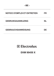 Electrolux EKM 90450 X Mode D'emploi