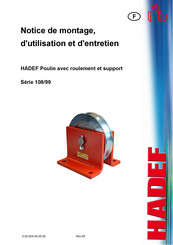 HADEF 108/99 Série Notice De Montage