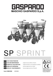 Gaspardo SP SPRINT Manuel D'emploi Et Entretien