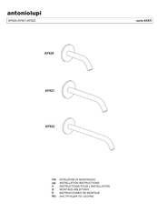 antoniolupi AYATI AY921 Mode D'emploi