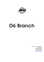 ADJ WIFLY D6 BRANCH Mode D'emploi