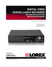 Lorex L200 Serie Manuel D'instructions