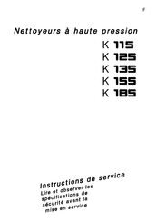 Kränzle K 185 Instructions De Service