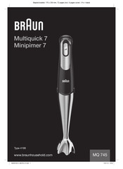 Braun MQ 745 Mode D'emploi