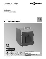 Viessmann VITOROND200 Guide D'entretien Et D'utilisation