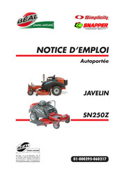 BEAL SN250Z Notice D'emploi