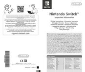 Nintendo Switch Mode D'emploi