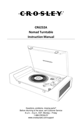 Crosley CR6232A Manuel D'instructions