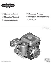 Briggs & Stratton 83100 Manuel D'utilisation