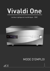 DCS Vivaldi One Mode D'emploi