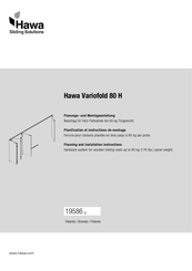 Hawa Variofold 80 H Instructions De Montage