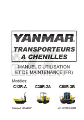Yanmar C30R-2A Manuel D'utilisation Et De Maintenance