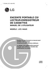 LG LPC-140A/X Manuel De L'utilisateur