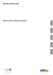 Axis Q1755-E Guide D'installation