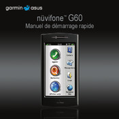 Garmin Asus nuvifone G60 Manuel De Demarrage Rapide