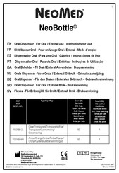 NeoMed NeoBottle PSSNB-CL Mode D'emploi