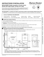 American Standard BOULEVARD 2891 Instructions D'installation