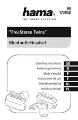 Hama FreeStereo Twins Mode D'emploi