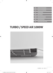 RADSON Speed Air 1000W Notice D'utilisation