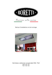 BORETTI PLZ-100 Notice D'installation Et De Montage