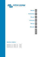 Victron energy MultiPlus 48/1600/20 Manuel