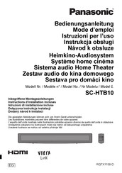 Panasonic SC-HTB10 Mode D'emploi