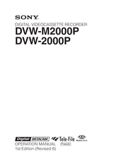 Sony DVW-2000P Guide D'utilisation
