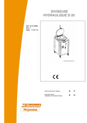 Bertrand Puma HYDRAULIQUE D 20 Notice D'instructions