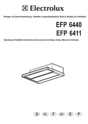 Electrolux EFP 6411 Notice D'utilisation Et D'installation