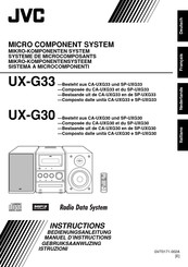 Jvc UX-G33 Manuel D'instructions